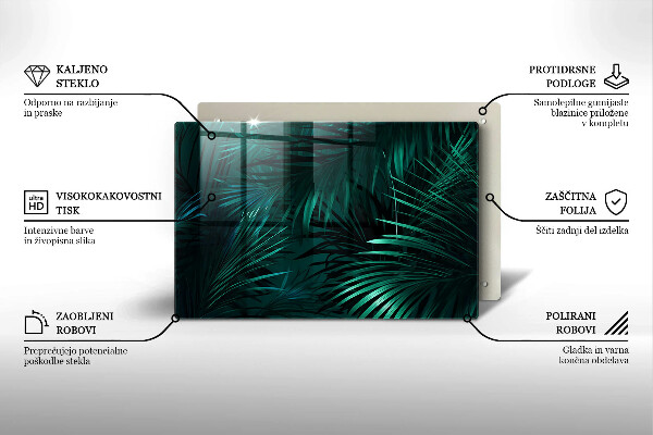 Osłona płyty indukcyjnej Liście dzika dżungla