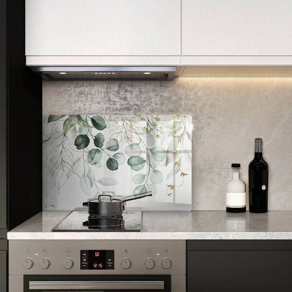 Osłona na płytę indukcyjną Malowane rośliny