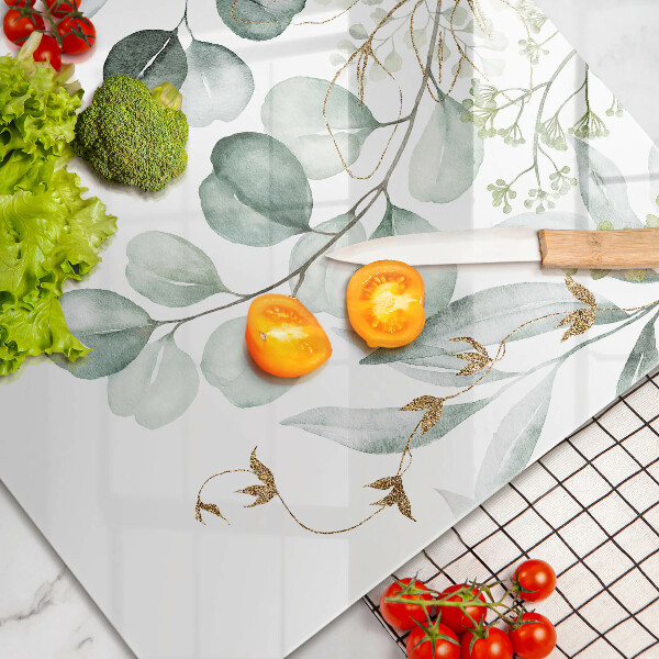 Osłona na płytę indukcyjną Malowane rośliny