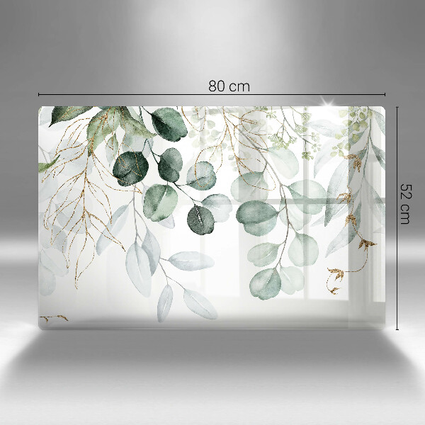 Osłona na płytę indukcyjną Malowane rośliny