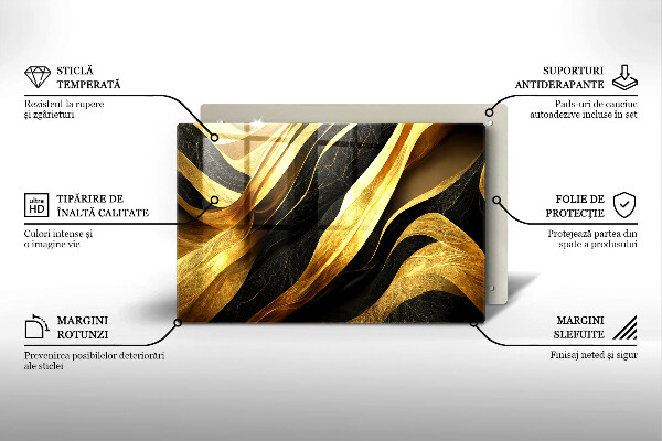 Osłona na płytę indukcyjną Elegancka abstrakcja