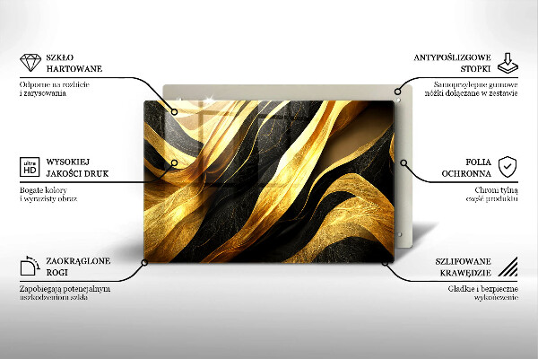 Osłona na płytę indukcyjną Elegancka abstrakcja