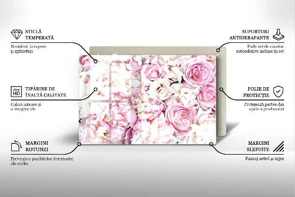 Osłona na płytę indukcyjną Bukiet piwonii