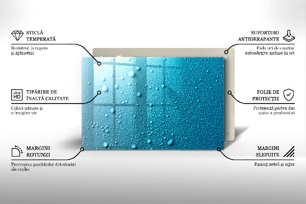 Osłona na płytę indukcyjną Krople wody
