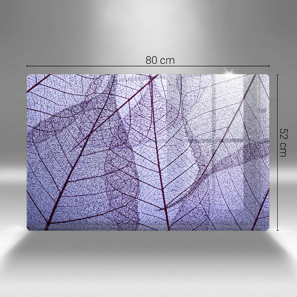 Osłona na płytę indukcyjną Liście z żyłkami