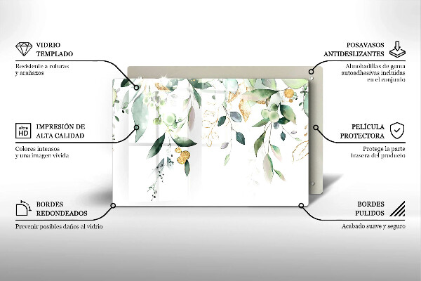 Osłona na płytę indukcyjną Akwarelowe liście