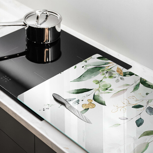 Osłona na płytę indukcyjną Akwarelowe liście