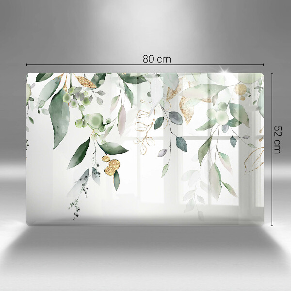 Osłona na płytę indukcyjną Akwarelowe liście