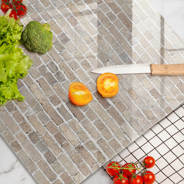 Osłona na płytę indukcyjną Ściana jasne cegły