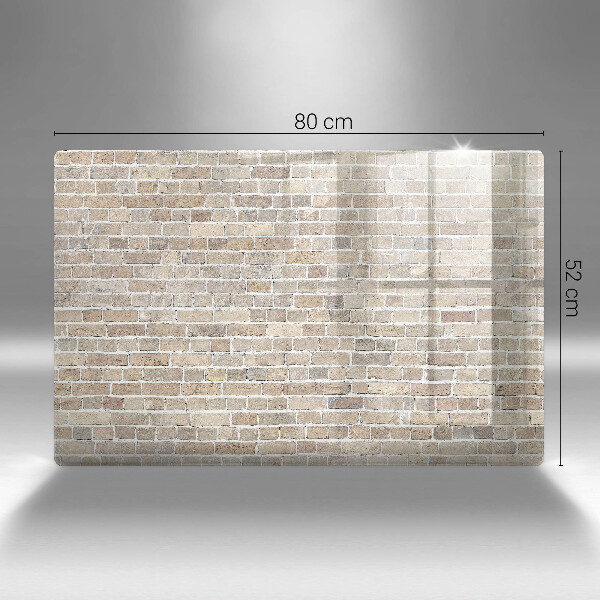 Osłona na płytę indukcyjną Ściana jasne cegły