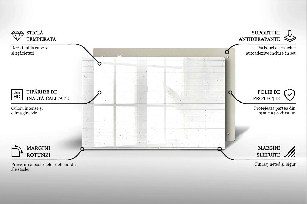 Osłona na ścianę do kuchni Nowoczesne jasne deski