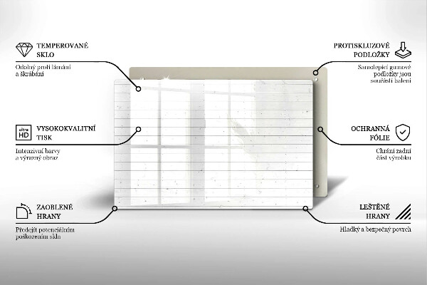 Osłona na ścianę do kuchni Nowoczesne jasne deski