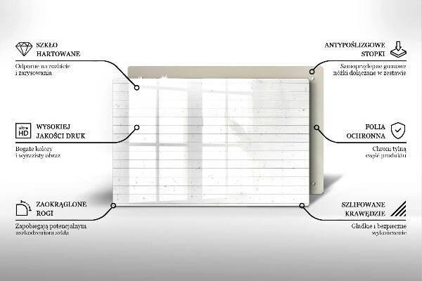 Osłona na ścianę do kuchni Nowoczesne jasne deski