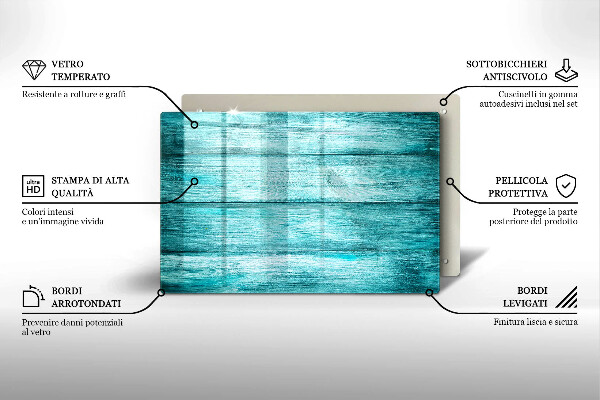 Osłona na ścianę do kuchni Vintage drewniane deski