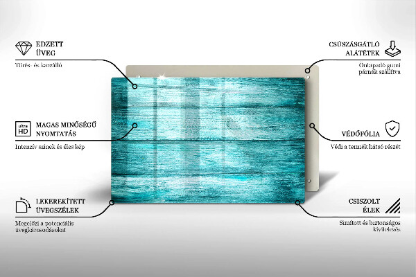 Osłona na ścianę do kuchni Vintage drewniane deski