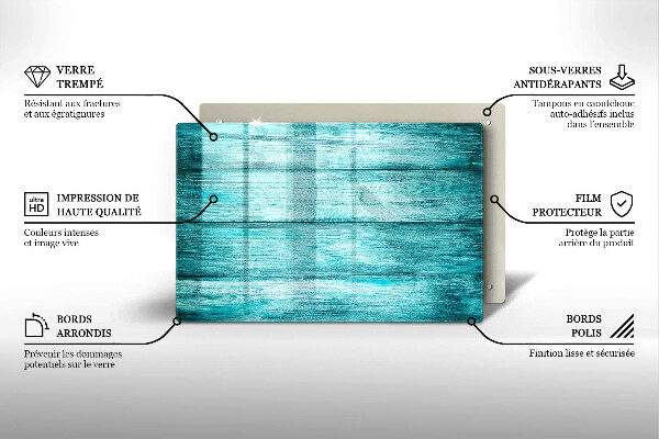 Osłona na ścianę do kuchni Vintage drewniane deski