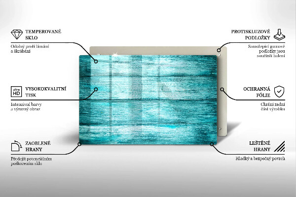 Osłona na ścianę do kuchni Vintage drewniane deski
