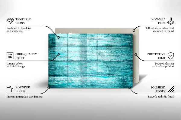 Osłona na ścianę do kuchni Vintage drewniane deski