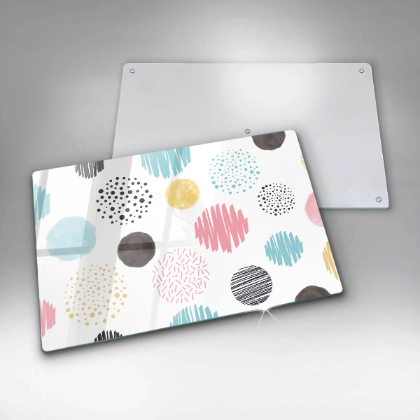 Osłona na ścianę do kuchni Malowane kształty