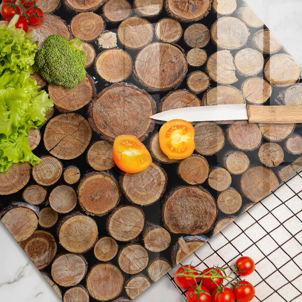 Osłona na ścianę do kuchni Pnie drzew