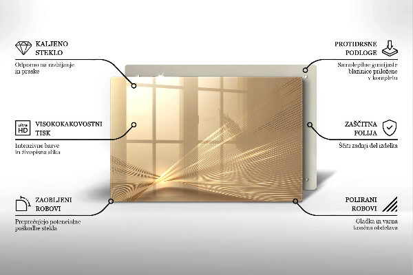 Osłona na płytę indukcyjną Nowoczesna abstrakcja