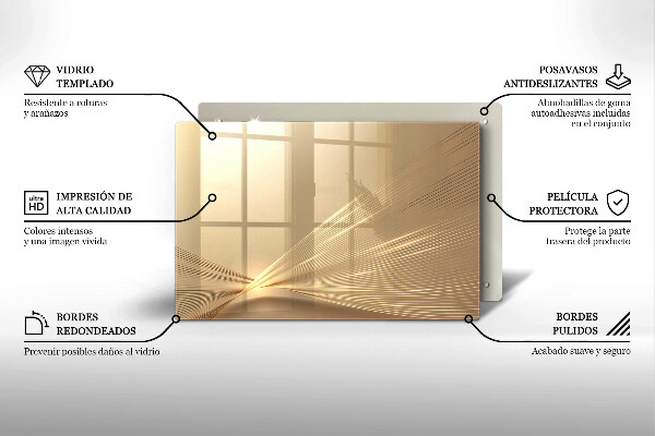 Osłona na płytę indukcyjną Nowoczesna abstrakcja