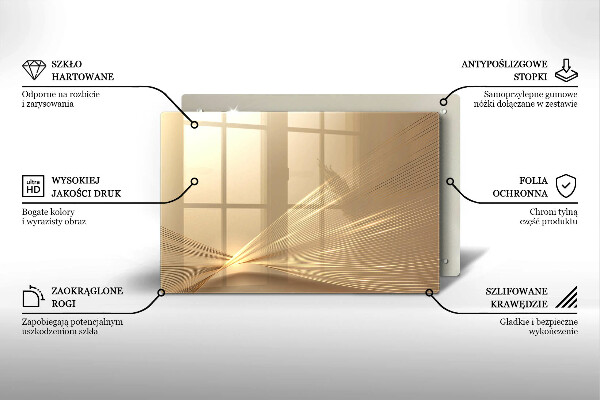 Osłona na płytę indukcyjną Nowoczesna abstrakcja