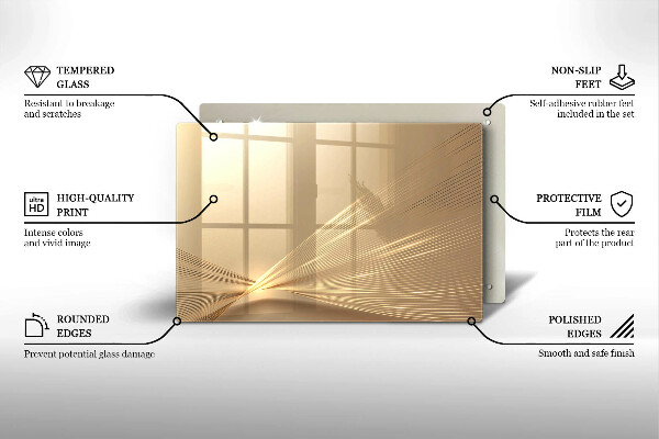 Osłona na płytę indukcyjną Nowoczesna abstrakcja