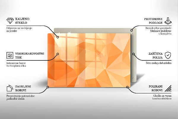 Osłona na płytę indukcyjną Geometryczne tło