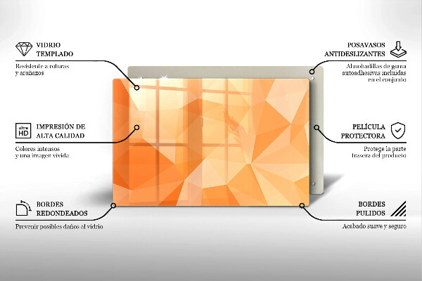 Osłona na płytę indukcyjną Geometryczne tło