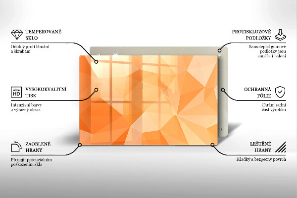 Osłona na płytę indukcyjną Geometryczne tło