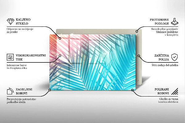 Osłona na płytę indukcyjną Pastelowe liście
