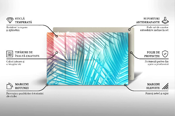 Osłona na płytę indukcyjną Pastelowe liście