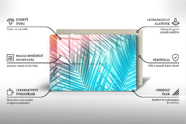 Osłona na płytę indukcyjną Pastelowe liście
