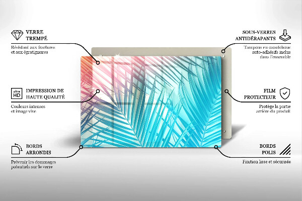 Osłona na płytę indukcyjną Pastelowe liście