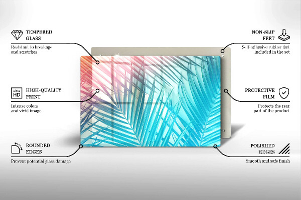 Osłona na płytę indukcyjną Pastelowe liście
