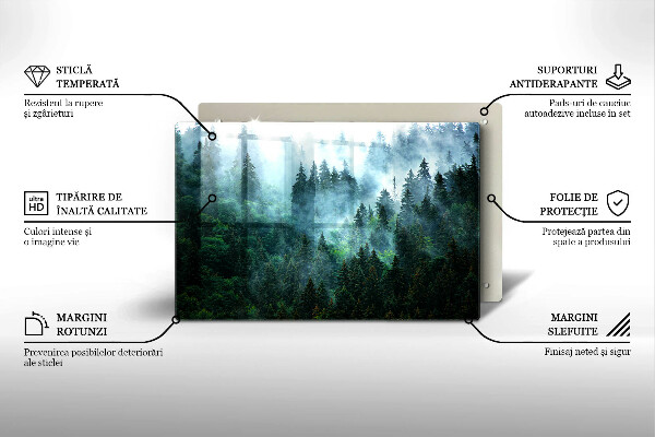 Osłona na płytę indukcyjną Las we mgle