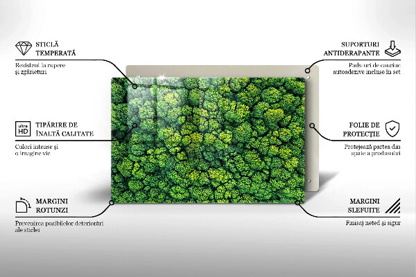 Osłona na płytę indukcyjną Natura rośliny mech