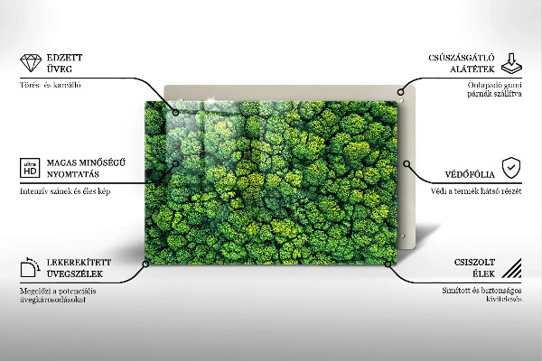 Osłona na płytę indukcyjną Natura rośliny mech
