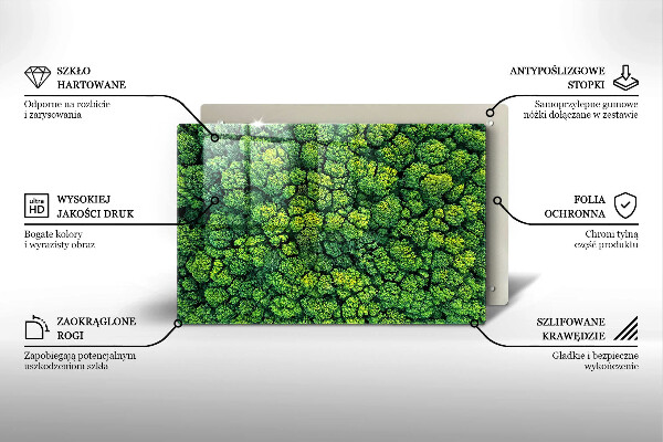 Osłona na płytę indukcyjną Natura rośliny mech