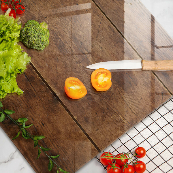 Osłona na płytę indukcyjną Drewniane deski i liście