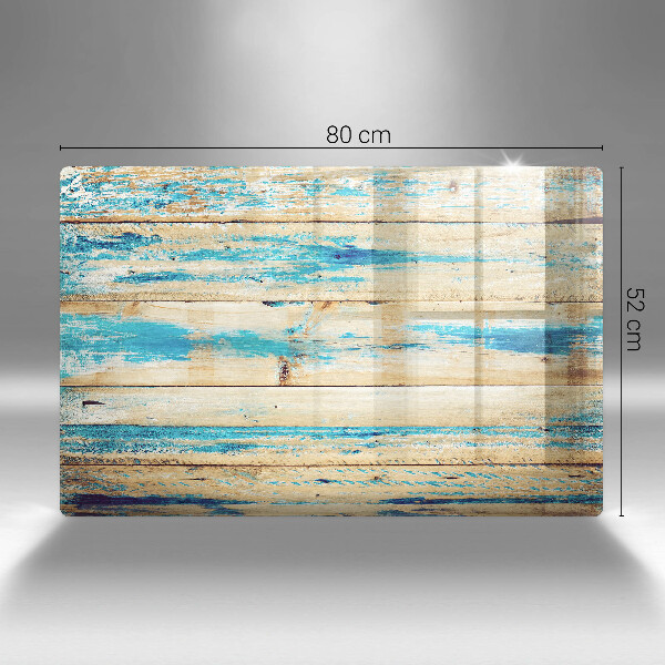 Osłona na płytę indukcyjną Retro deski drewno