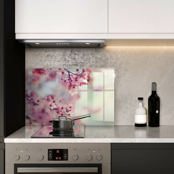 Osłona na płytę indukcyjną Natura kwiaty jabłoni