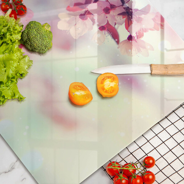 Osłona na płytę indukcyjną Natura kwiaty jabłoni