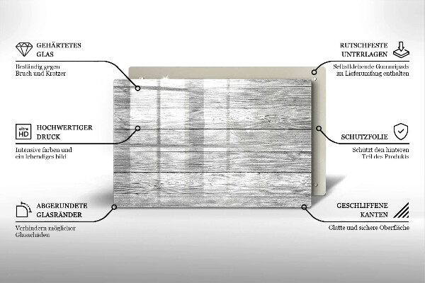 Osłona na płytę indukcyjną Drewno stare deski