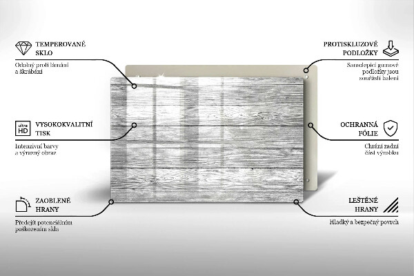 Osłona na płytę indukcyjną Drewno stare deski