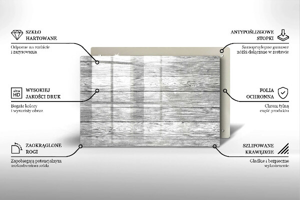 Osłona na płytę indukcyjną Drewno stare deski