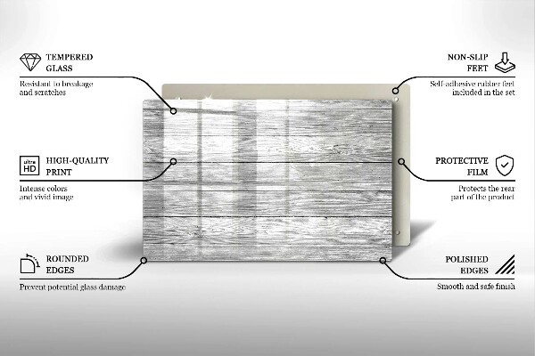 Osłona na płytę indukcyjną Drewno stare deski