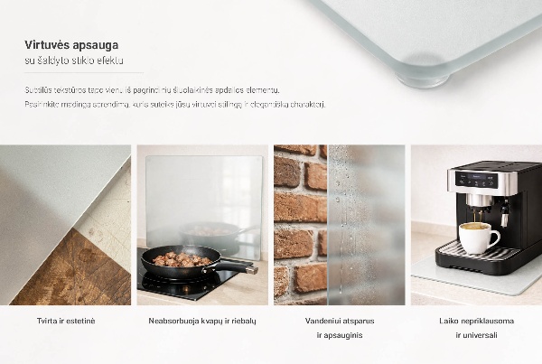 Podwójna osłona na ścianę do kuchni, 2 sztuki, w rozmiarze 40×52 cm