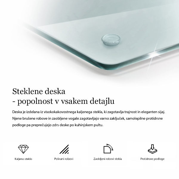 Przezroczysta osłona płyty indukcyjnej 2x30x52 cm